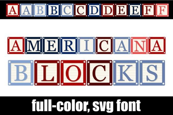 Americana Blocks: A Color Font Review for Brand Designers