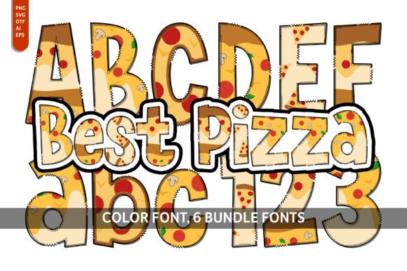 Best Pizza Collection: A Playful Typeface for Editorial Design