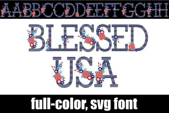 Blessed Usa: A Patriotic Serif Font for Editorial Design