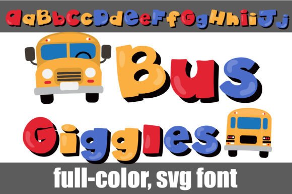 Bug Giggles: A Playful Color Font for Editorial Design
