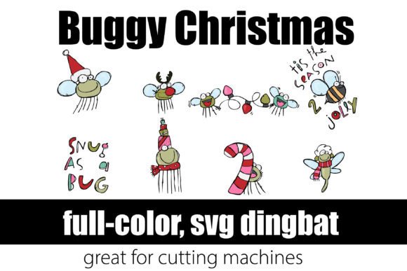 Buggy Christmas: A Festive Color Font for Holiday Campaigns