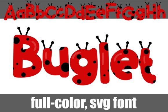 Buglet: A Playful Color Font for Bold Campaign Headlines