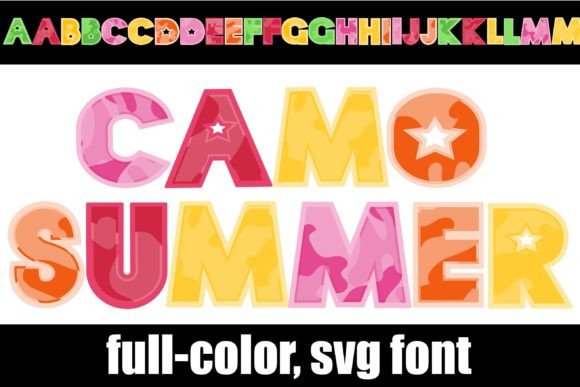 Camo Summer Typeface: A Bold Choice for Editorial Design