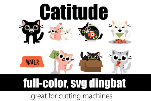 Catitude DB: The Playful Color Font for Crafters