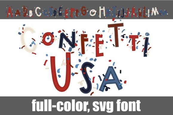 Confetti Usa: A Festive Color Font for Editorial Impact