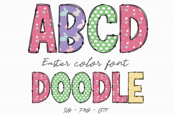 Easter Alpha: A Color Font for Playful Brand Identity