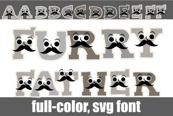 Furry Father: A Color Font That Makes Campaign Headlines Pop