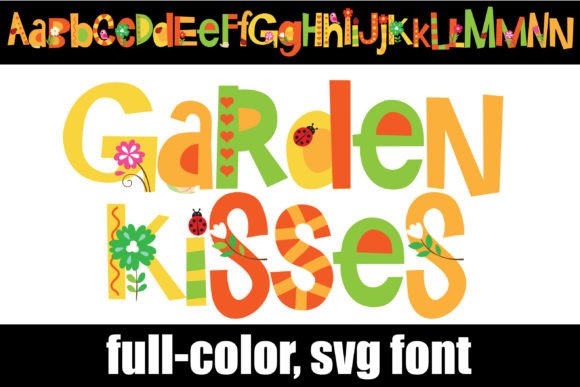 Garden Kisses: A Colorful Serif Typeface for Editorial Design