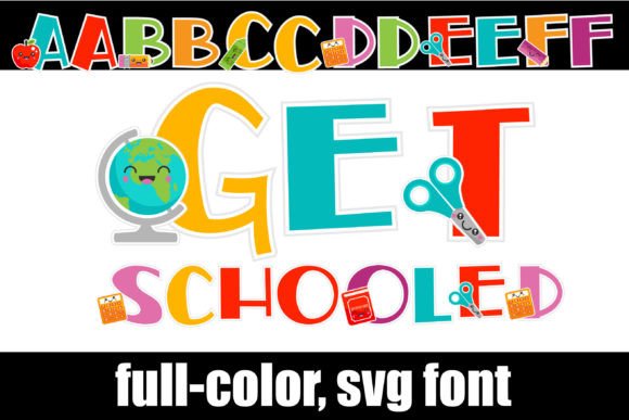 Get Schooled: A Playful Color Font for Crafters