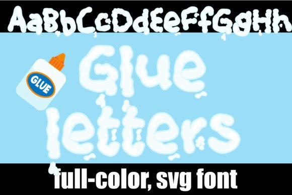 Glue Letters: A Color Font for Bold Campaign Headlines