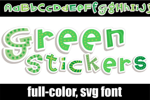 Green Stickers: A Colorful Typeface for Modern Editorial Design