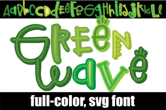 Green Wave: A Colorful Typeface for Editorial Design