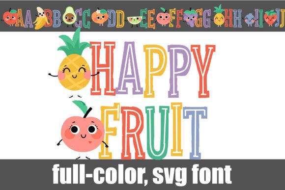 Happy Fruit Font Review: A Whimsical Color Typeface for Branding