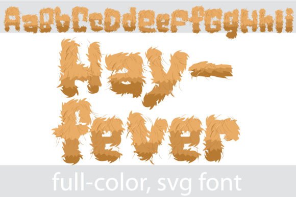 Hayfever Font: A Textured Typeface for Editorial Design
