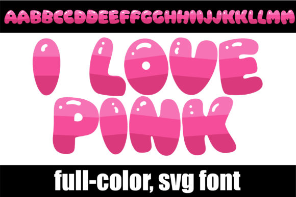 I Love Pink: A Vibrant Color Font for Modern Web Design