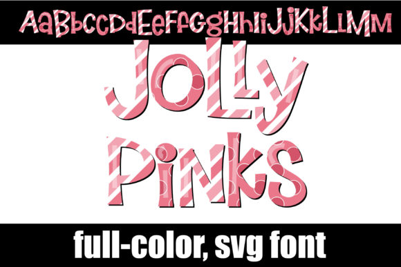 Jolly Pinks: A Colorful Typeface for Playful Branding