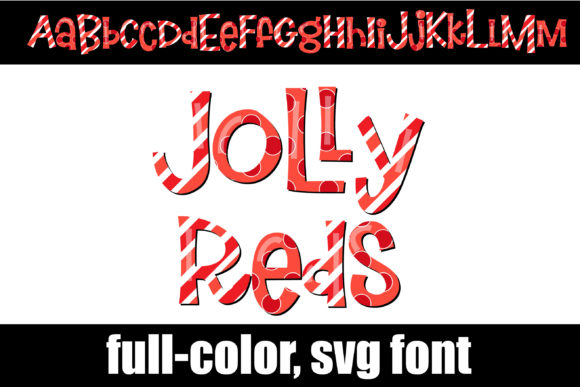 Jolly Reds: A Playful Color Font for Small Business Branding