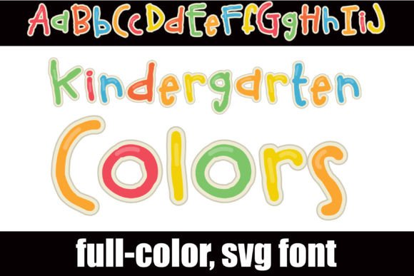Kindergarten Colors: A Vibrant Typeface for Crafters