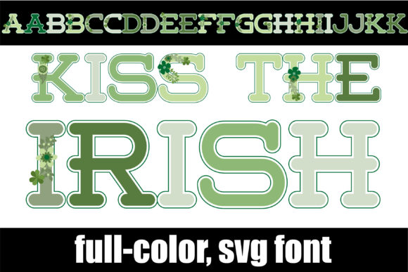 Kiss the Irish: A Vibrant Color Font for Editorial Design