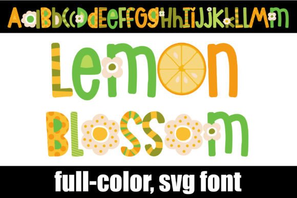 Lemon Blossom: A Fresh Color Font for Editorial Design