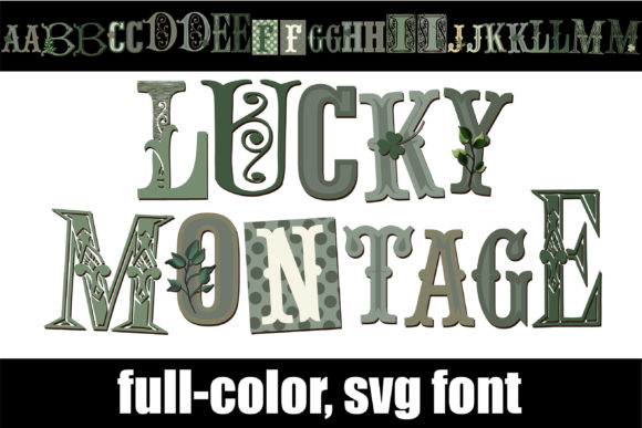 Lucky Montage: A Color Font for Vibrant Brand Identity