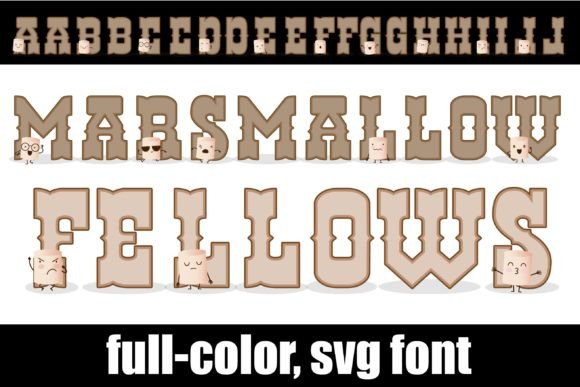 Marshmallow Fellows: A Color Font for Sweet Branding