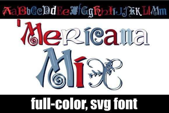 Mericana Mix: A Patriotic Color Font for Crafters