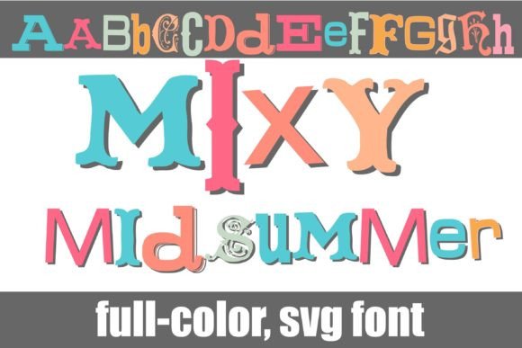 Mixy Midsummer: A Colorful Typeface for Editorial Joy