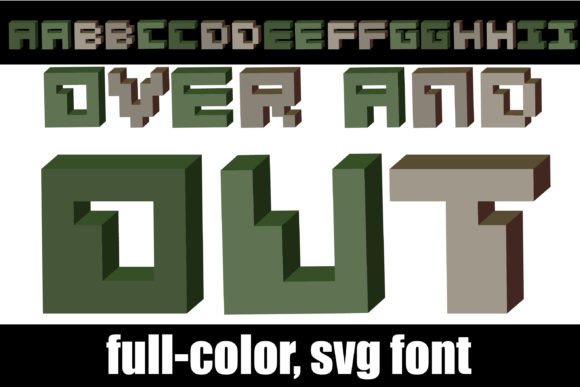 Over and Out: A Bold Color Font for Strong Brand Identity