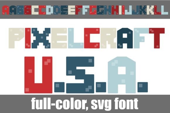 Pixelcraft Usa: A Patriotic Serif Font for Editorial Design