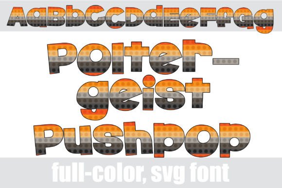 Poltergeist Pushpop: The Color Font for Scroll-Stopping Halloween Campaigns