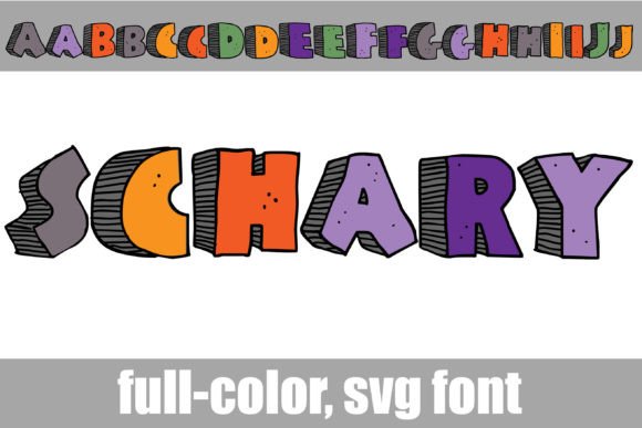 Schary: A Colorful Display Font for Web Design