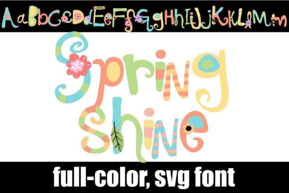 Spring Shine: A Color Font for Vibrant Brand Identity