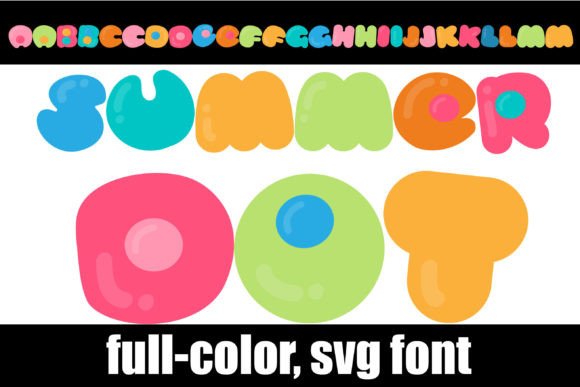 Summer Dot: A Playful Color Font for Bold Branding