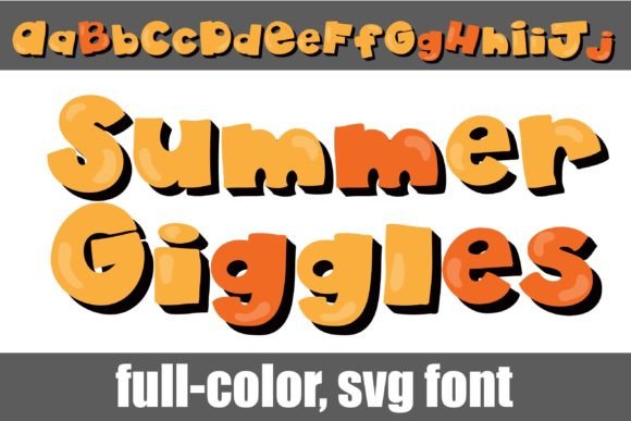 Summer Giggles: A Color Font for Bold Campaign Headlines