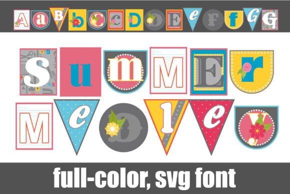 Summer Medley: A Color Font for Vibrant Brand Identity