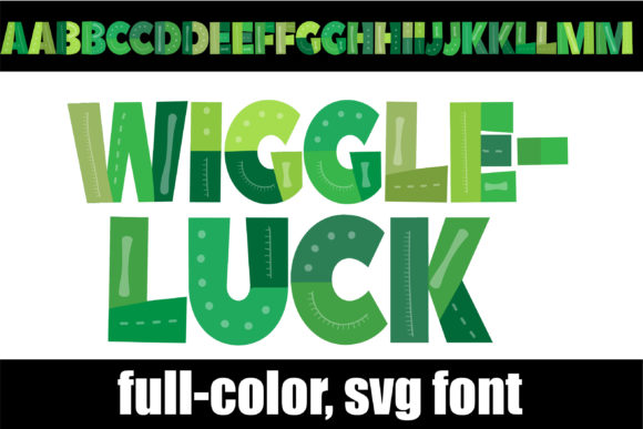 Wiggleluck: A Playful Color Font for Editorial Design