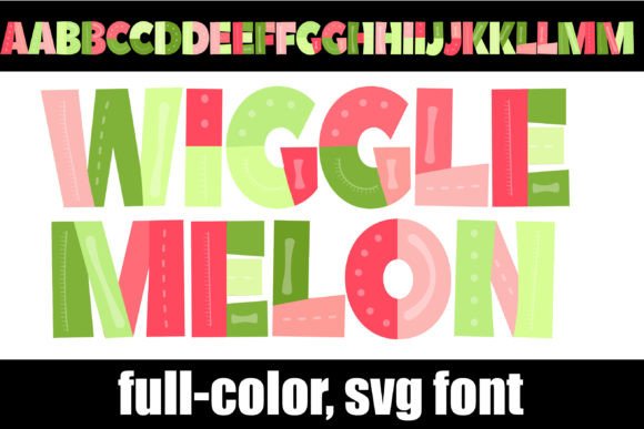 Wigglemelon: A Whimsical Color Font for Makers