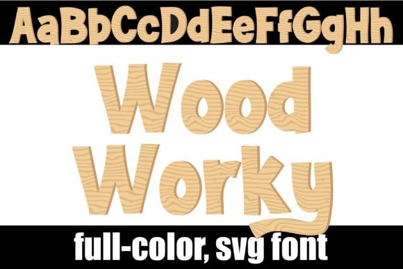 Wood Worky: A Color Font for Modern Web Design